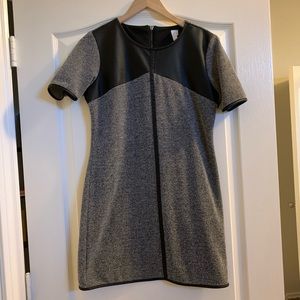 Nitrogen Panel Pleather Dress